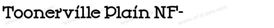 Toonerville Plain NF字体转换